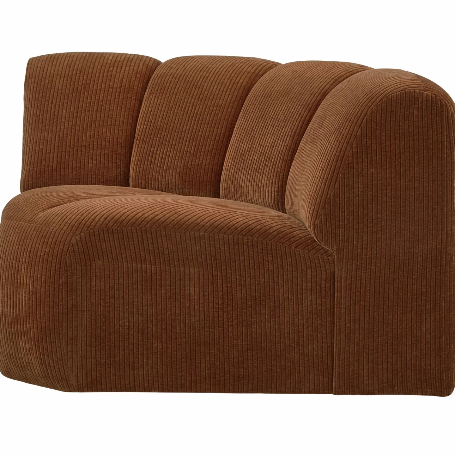 Outlet WOOOD Mojo hoekelement ribstof Roestbruin