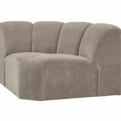 New WOOOD Mojo hoekelement ribstof Donkerzand