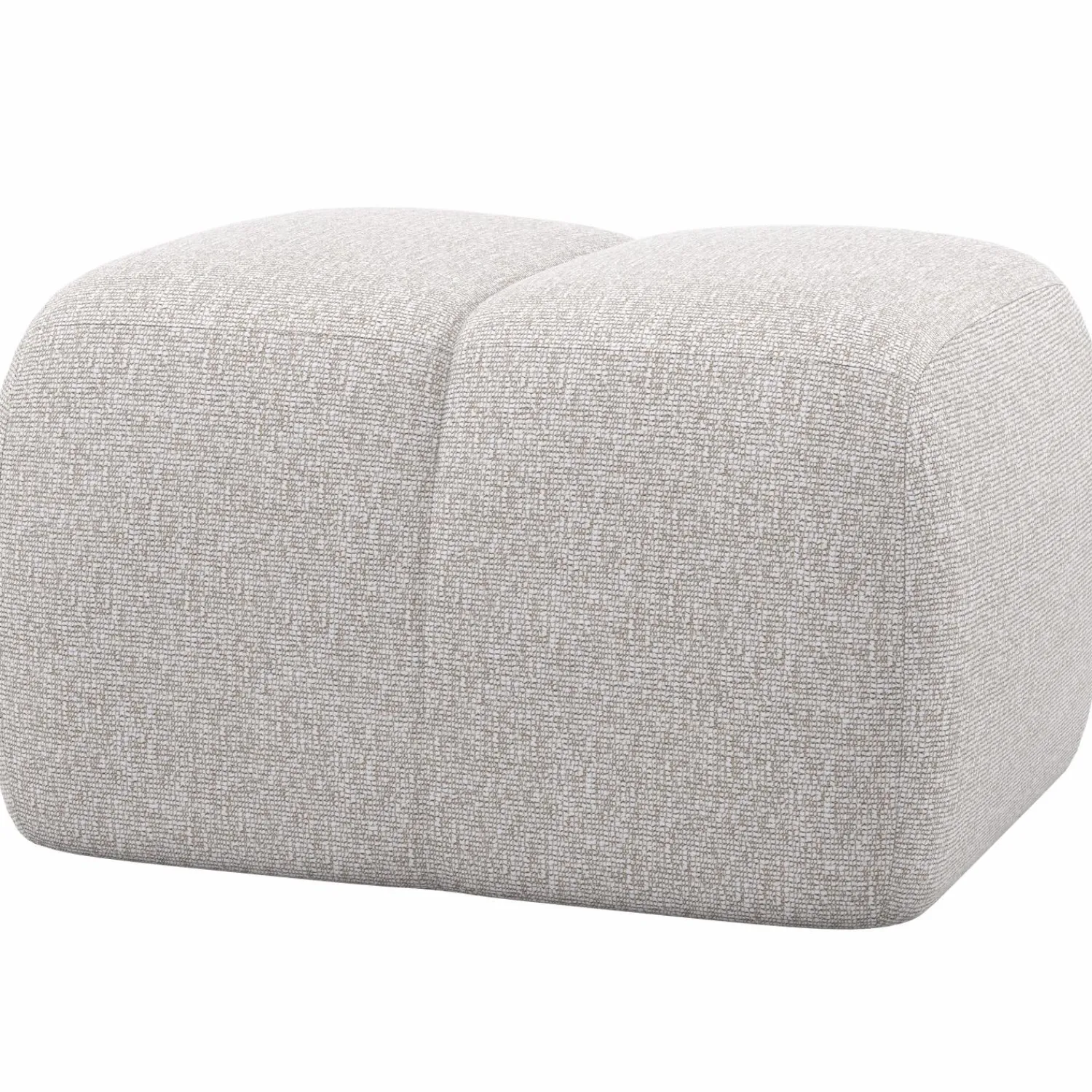 Hot WOOOD Mojo poef bouclé Ecru melange