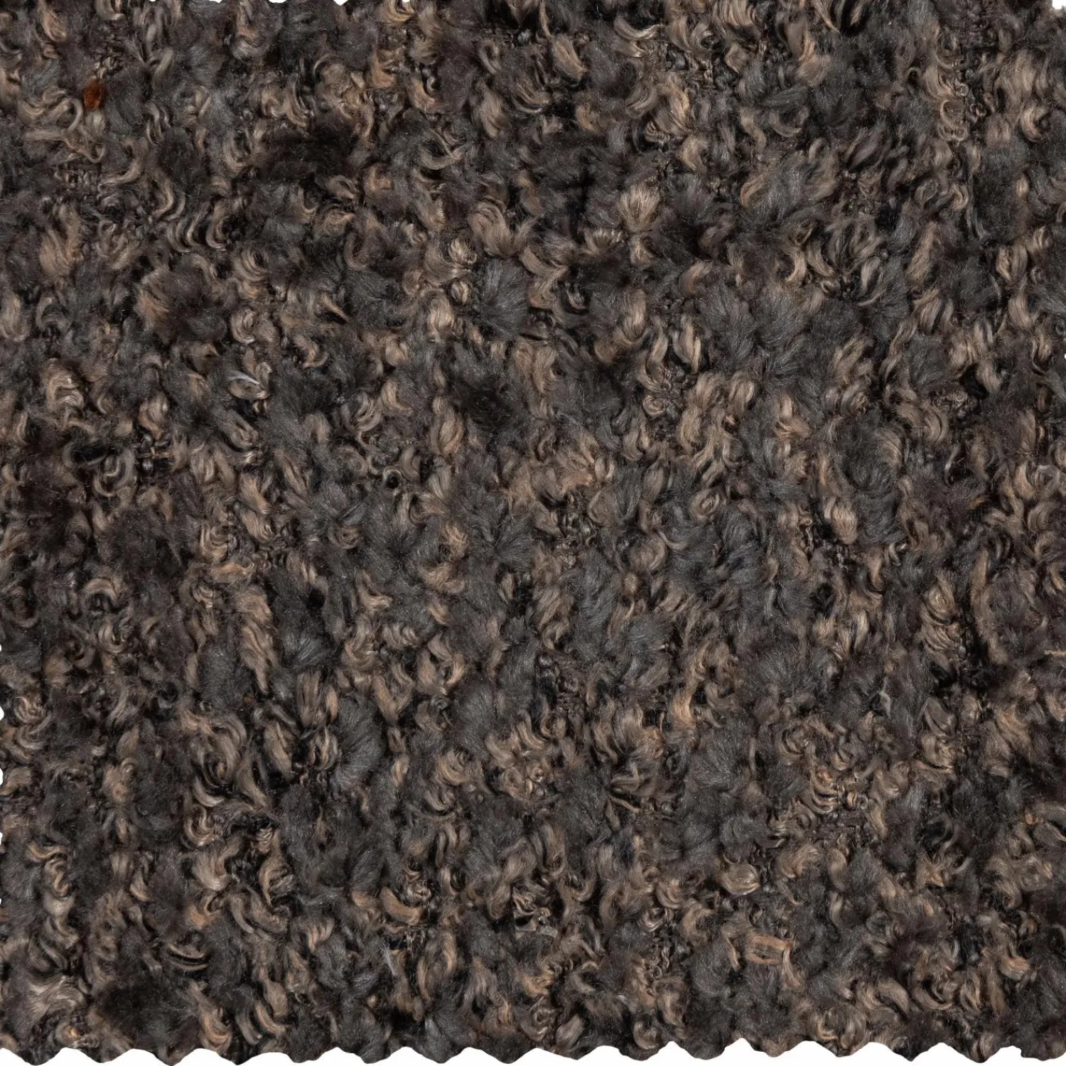 Best WOOOD Mojo poef wollig Bruin