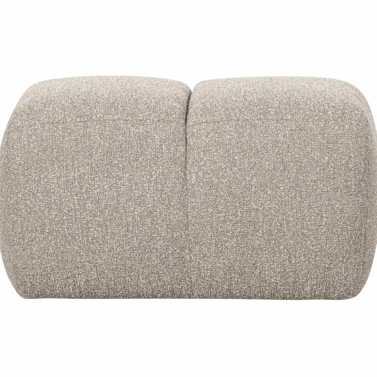 Outlet WOOOD Mojo poef 45x84x64 cm bouclé Beige melange