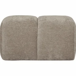 Sale WOOOD Mojo poef 45x84x64 cm ribstof donker zand Donkerzand