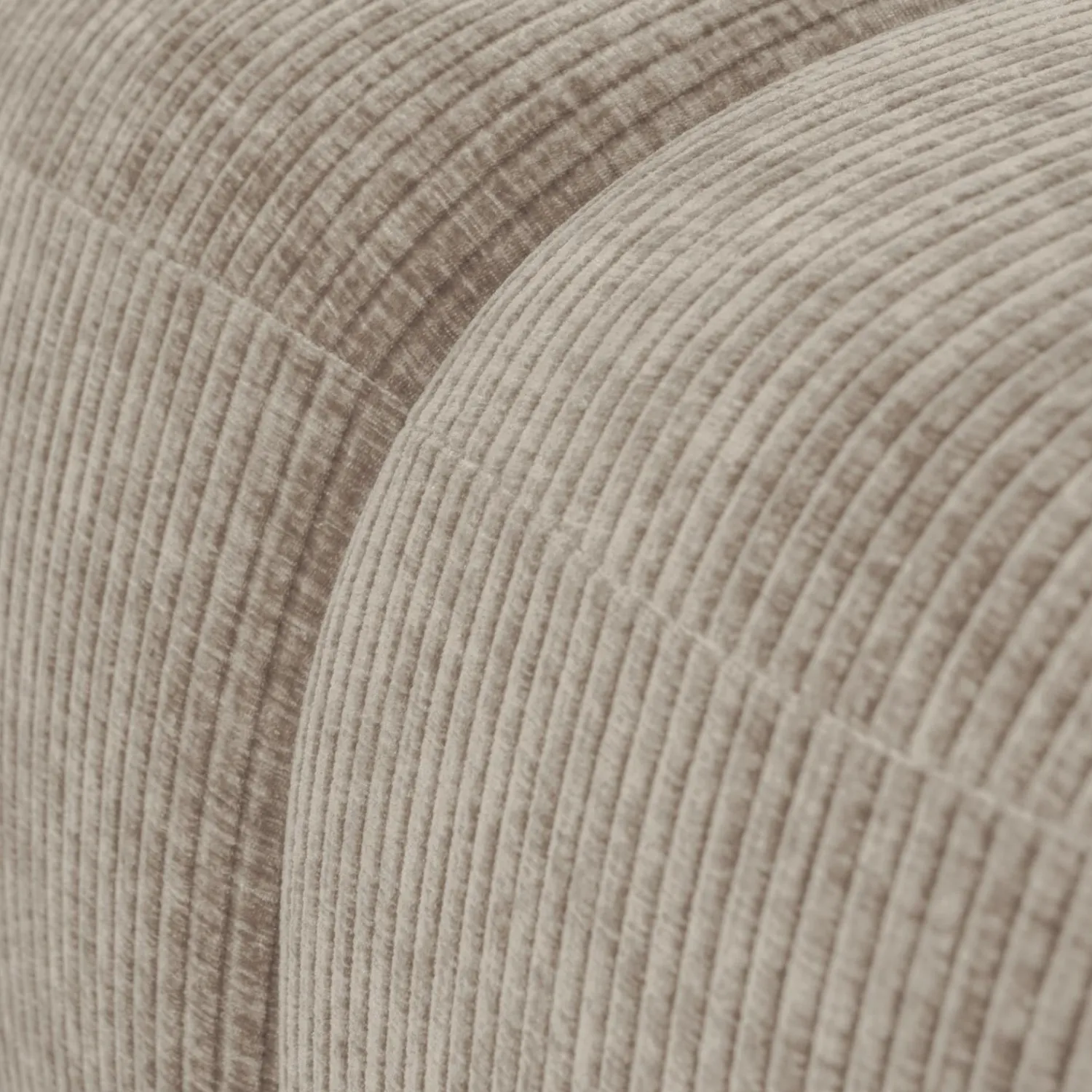 Sale WOOOD Mojo poef 45x84x64 cm ribstof donker zand Donkerzand