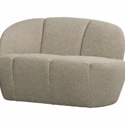 Hot WOOOD Mojo 2-zits bankje links bouclé Beige melange