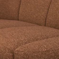 WOOOD Mojo 2-zits bankje links bouclé Roestbruin melange