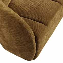 WOOOD Mojo 2-zits bankje links ribstof Honinggeel