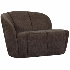 Best WOOOD Mojo 2-zits bankje links ribstof Bruin