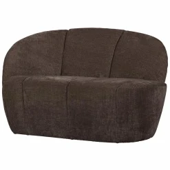 Best WOOOD Mojo 2-zits bankje links ribstof Bruin