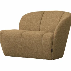 WOOOD Mojo 2-zits bankje rechts bouclé Geel/bruin melange