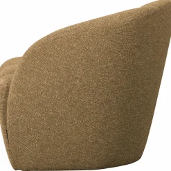 WOOOD Mojo 2-zits bankje rechts bouclé Geel/bruin melange