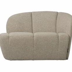 Hot WOOOD Mojo 2-zits bankje rechts bouclé Beige melange