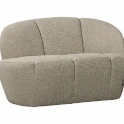 Hot WOOOD Mojo 2-zits bankje rechts bouclé Beige melange