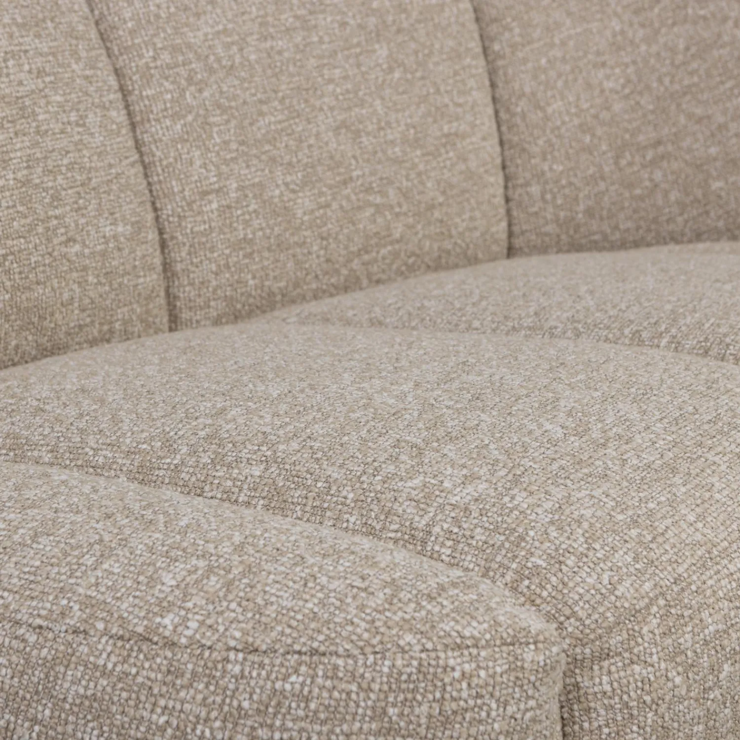 Hot WOOOD Mojo 2-zits bankje rechts bouclé Beige melange