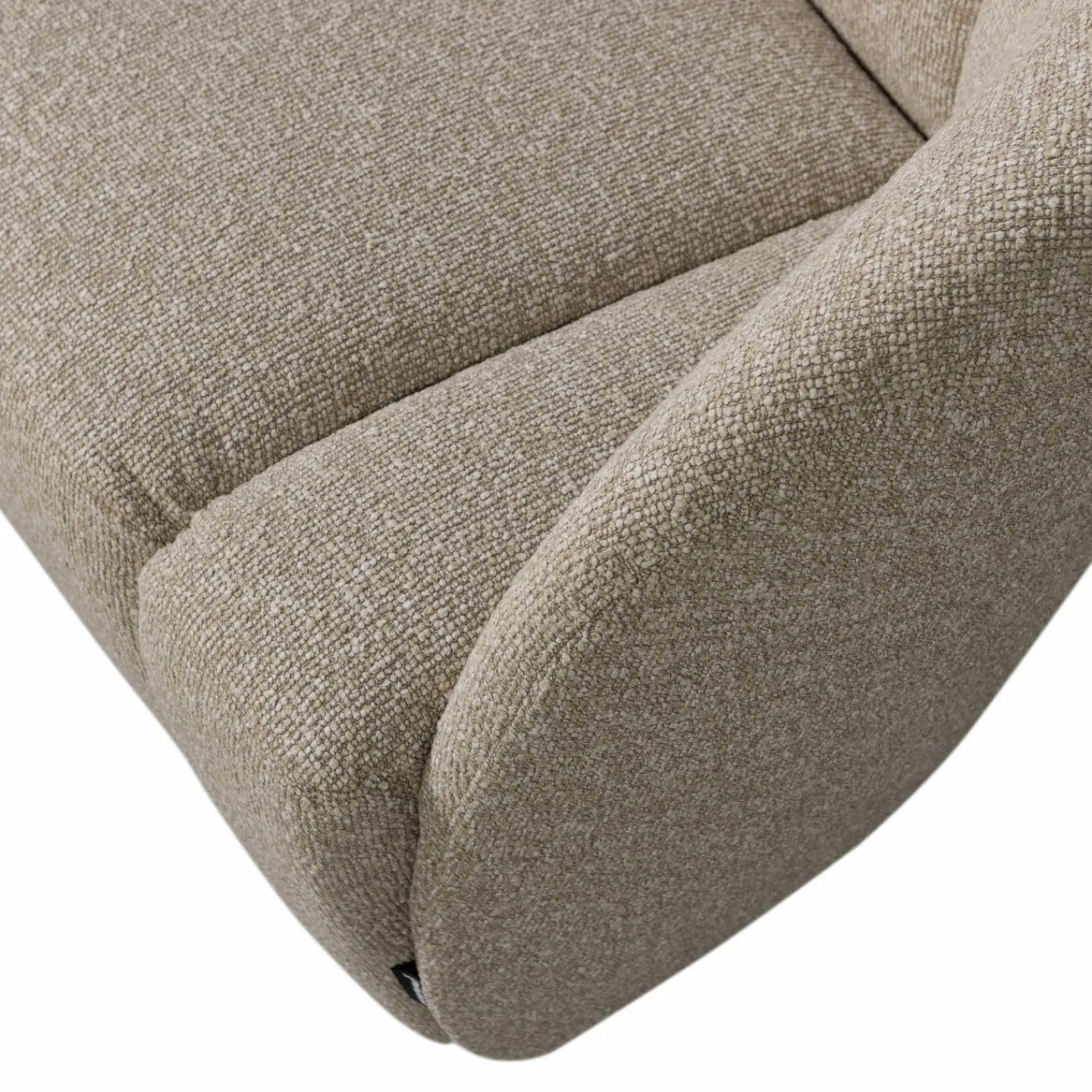 Hot WOOOD Mojo 2-zits bankje rechts bouclé Beige melange