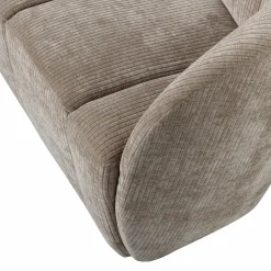 Clearance WOOOD Mojo 2-zits bankje rechts ribstof donker zand Donkerzand