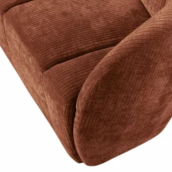 Clearance WOOOD Mojo 2-zits bankje rechts ribstof Roestbruin