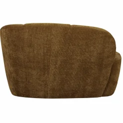 Outlet WOOOD Mojo 2-zits bankje rechts ribstof Honinggeel