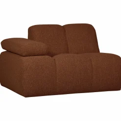 Sale WOOOD Mojo 1-zits element arm links bouclé Roestbruin melange