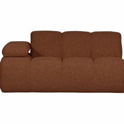 New WOOOD Mojo 1,5-zits element arm links bouclé Roestbruin melange