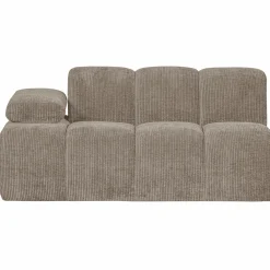 Online WOOOD Mojo 1,5-zits element arm links ribstof Donkerzand