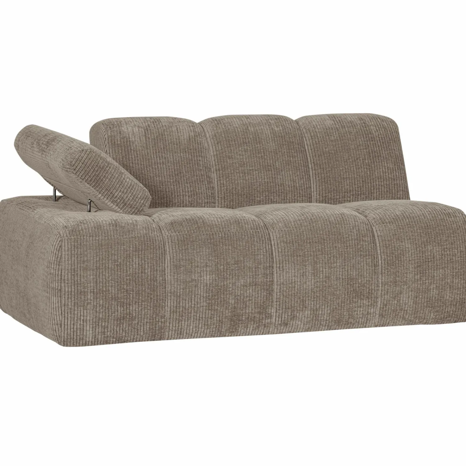 Online WOOOD Mojo 1,5-zits element arm links ribstof Donkerzand