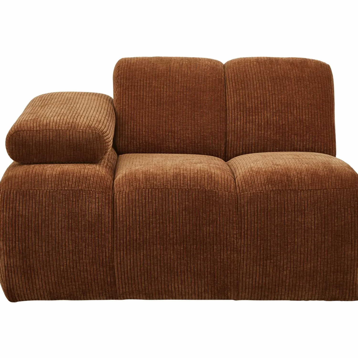 WOOOD Mojo 1-zits element arm links ribstof Roestbruin