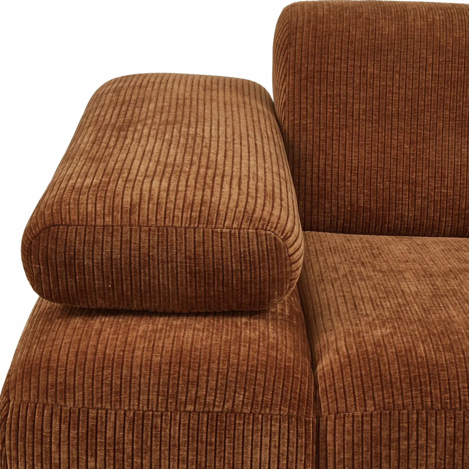 WOOOD Mojo 1-zits element arm links ribstof Roestbruin