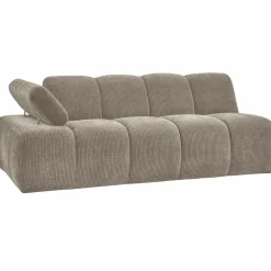 Sale WOOOD Mojo 2-zits element arm links ribstof Donkerzand