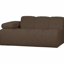 Sale WOOOD Mojo 1,5-zits element arm links bouclé Bruin melange