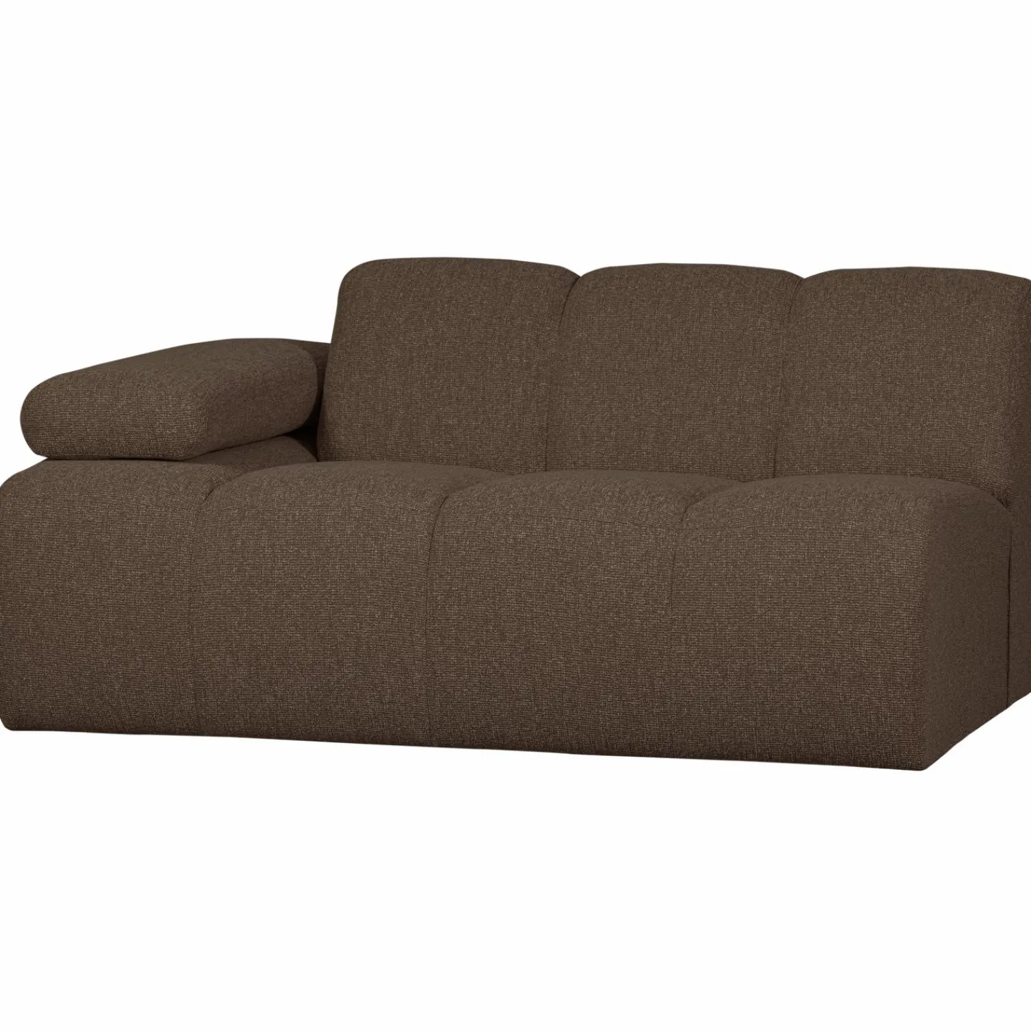 Sale WOOOD Mojo 1,5-zits element arm links bouclé Bruin melange