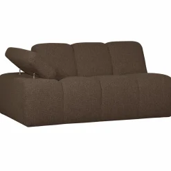 Sale WOOOD Mojo 1,5-zits element arm links bouclé Bruin melange