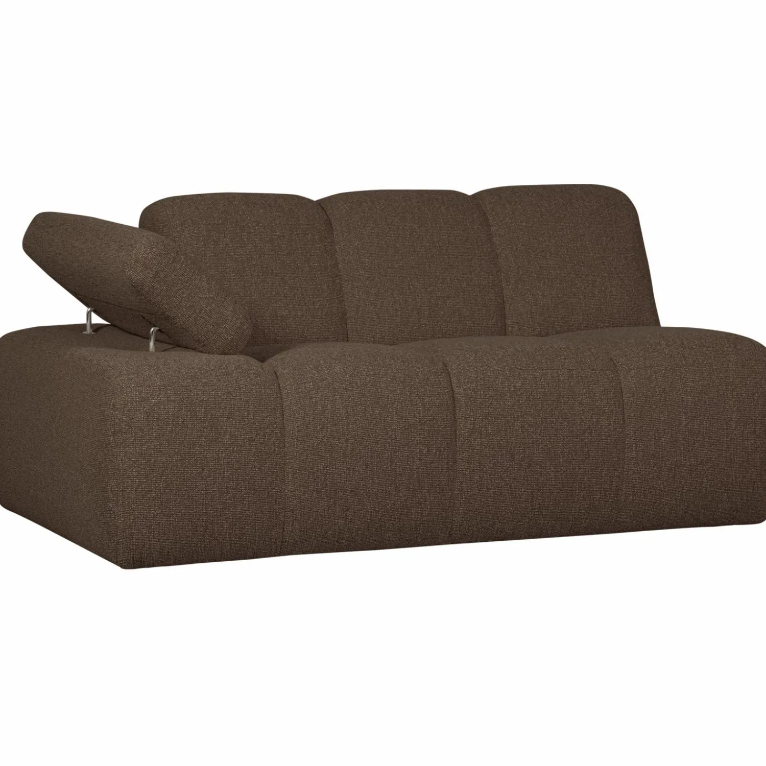 Sale WOOOD Mojo 1,5-zits element arm links bouclé Bruin melange