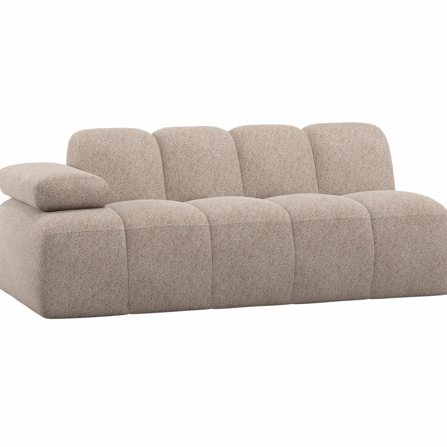 Hot WOOOD Mojo 2-zits element arm links wollig Donkerzand