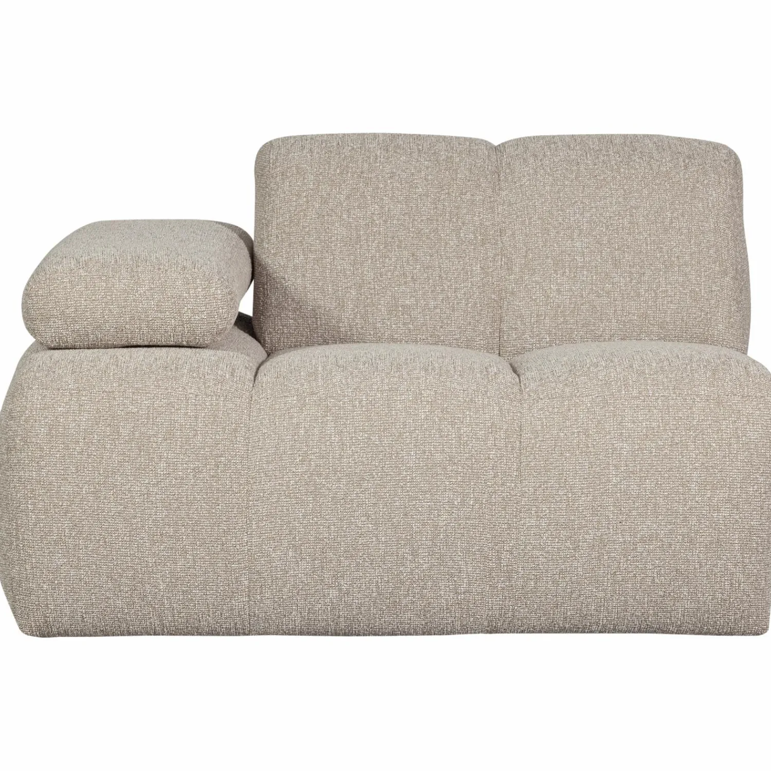WOOOD Mojo 1-zits element arm links bouclé Beige melange