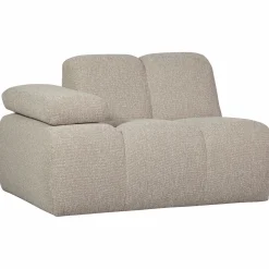 WOOOD Mojo 1-zits element arm links bouclé Beige melange