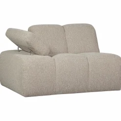 WOOOD Mojo 1-zits element arm links bouclé Beige melange