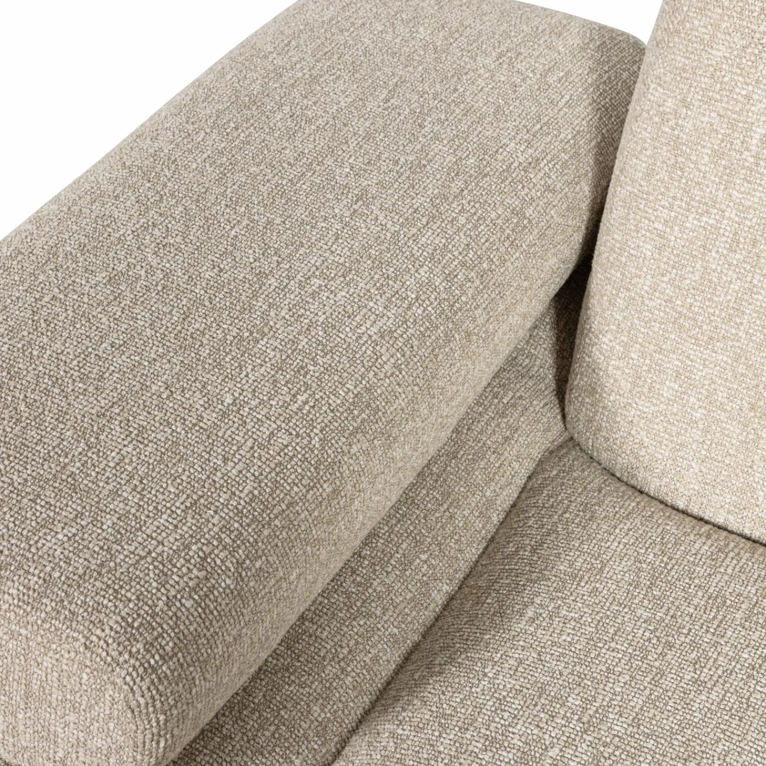 WOOOD Mojo 1-zits element arm links bouclé Beige melange