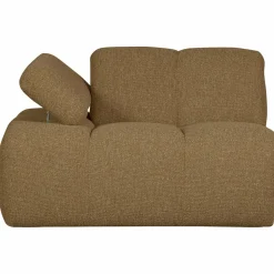 Outlet WOOOD Mojo 1-zits element arm links bouclé Geel/bruin melange
