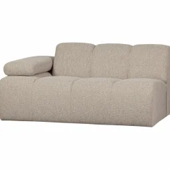 Clearance WOOOD Mojo 1,5-zits element arm links bouclé Beige melange