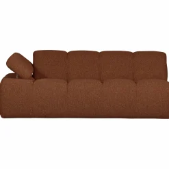 Outlet WOOOD Mojo 2-zits element arm links bouclé Roestbruin melange