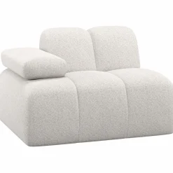 Outlet WOOOD Mojo 1-zits element arm links wollig Ecru