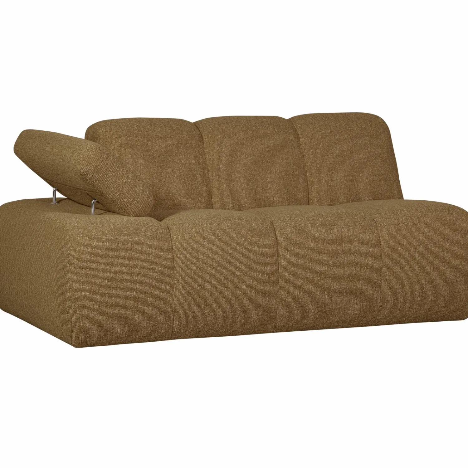 Best WOOOD Mojo 1,5-zits element arm links bouclé Geel/bruin melange