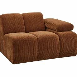 Outlet WOOOD Mojo 1-zits element arm rechts ribstof Roestbruin