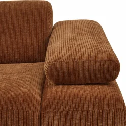 Outlet WOOOD Mojo 1-zits element arm rechts ribstof Roestbruin
