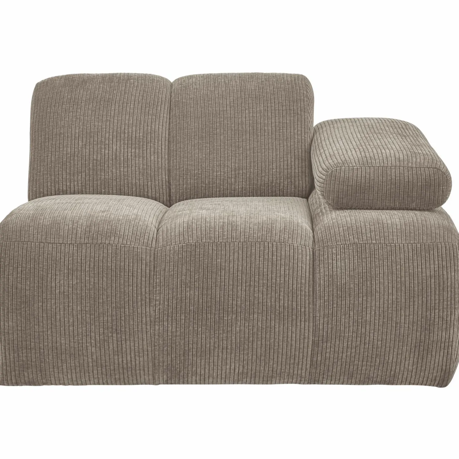 Online WOOOD Mojo 1-zits element arm rechts ribstof Donkerzand