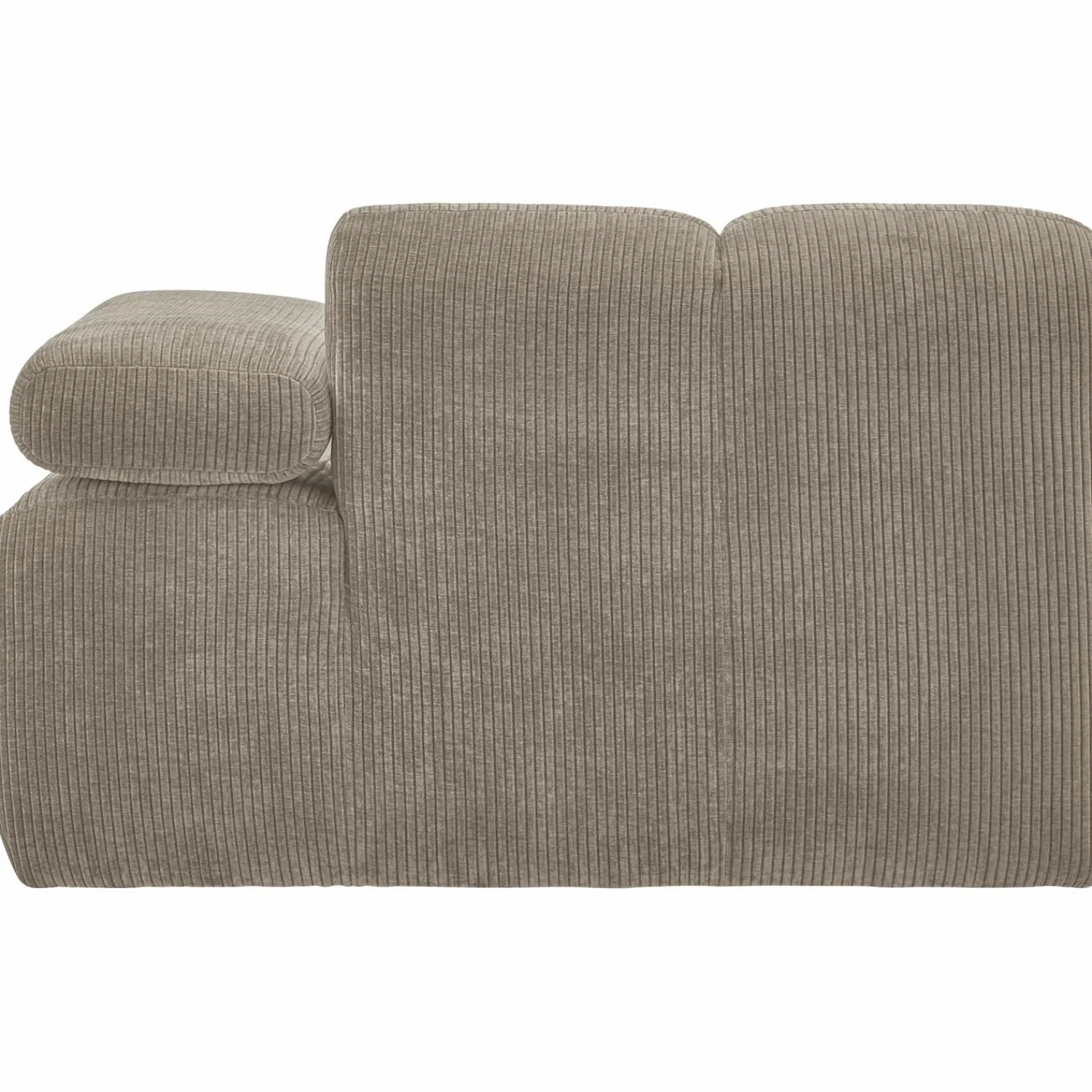 Online WOOOD Mojo 1-zits element arm rechts ribstof Donkerzand