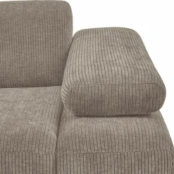 Online WOOOD Mojo 1-zits element arm rechts ribstof Donkerzand