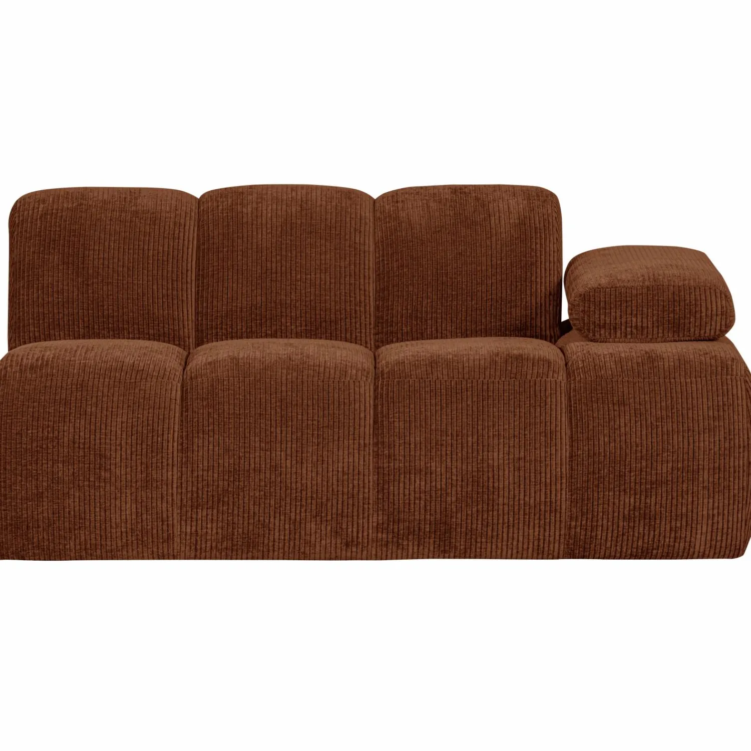 Online WOOOD Mojo 1,5-zits element arm rechts ribstof Roestbruin