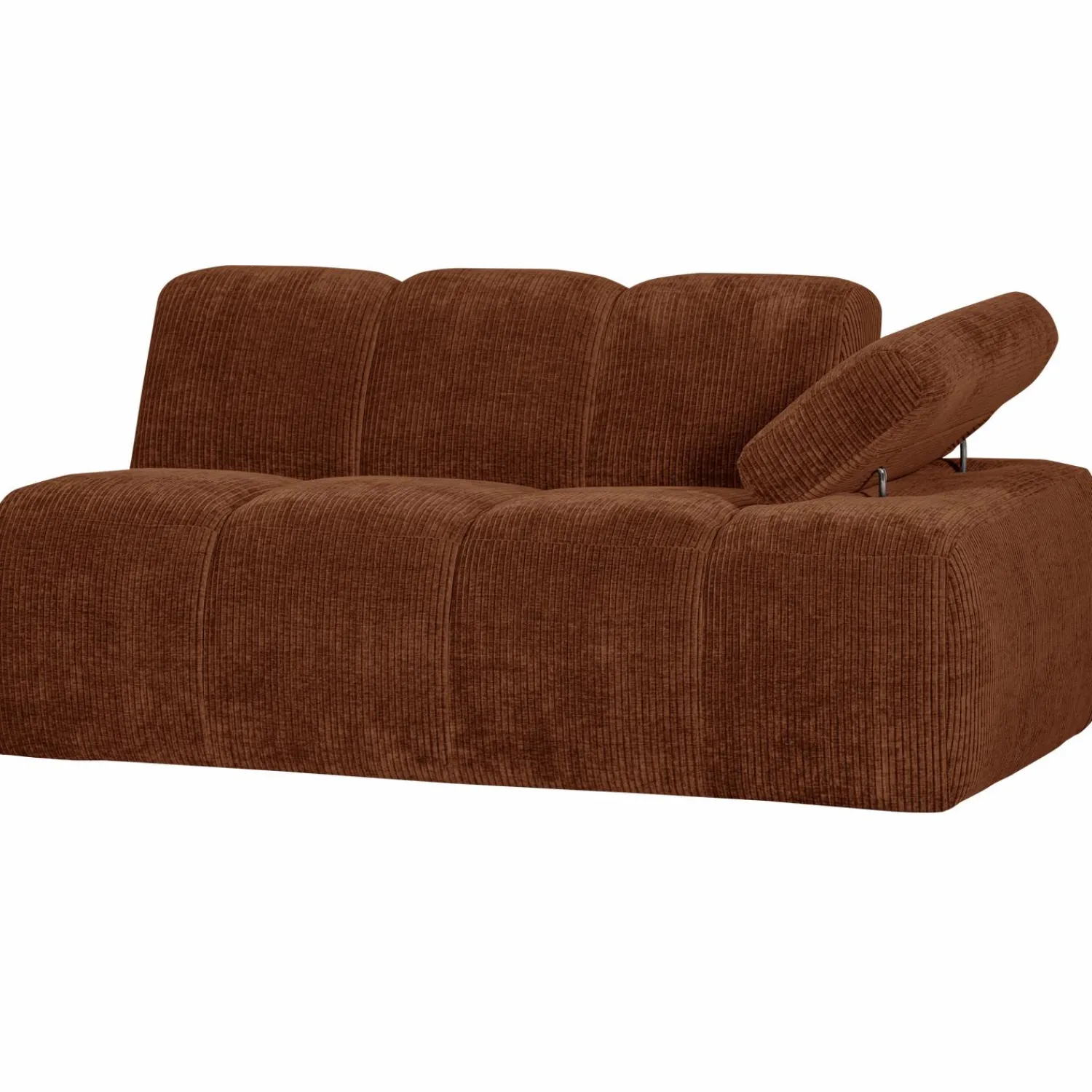 Online WOOOD Mojo 1,5-zits element arm rechts ribstof Roestbruin