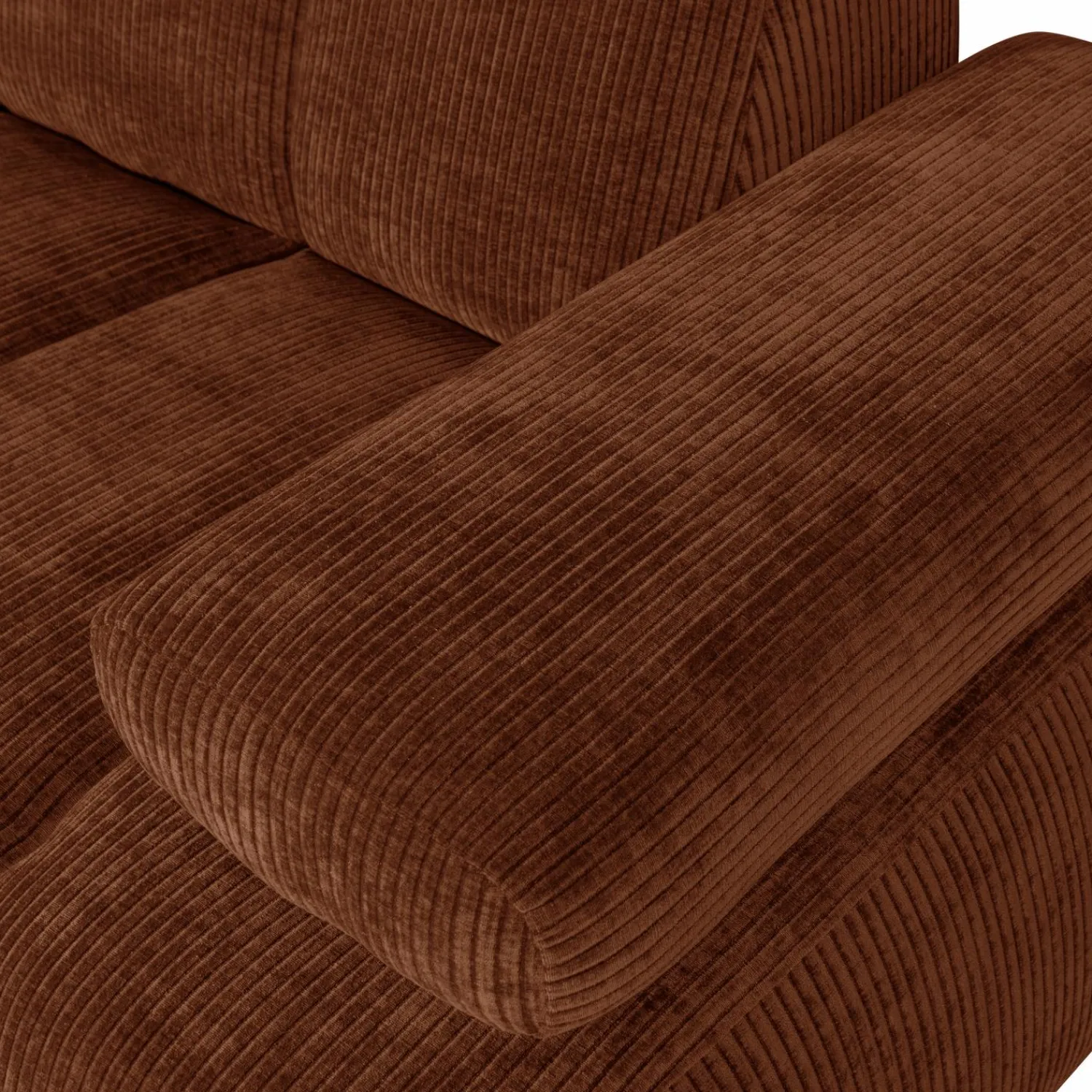 Online WOOOD Mojo 1,5-zits element arm rechts ribstof Roestbruin